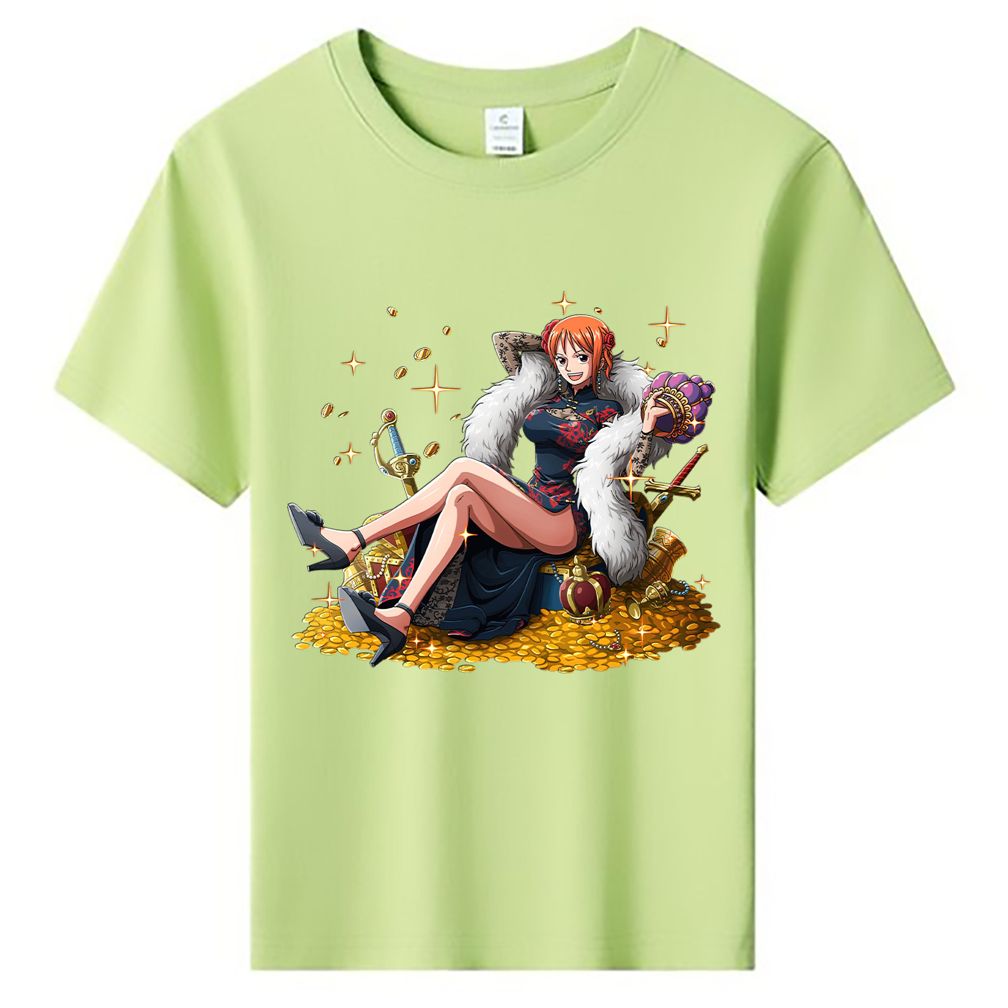 ワンピース ナミ ONE PIECE Nami 綿100％キッズTシャツ（フロントプリント）
